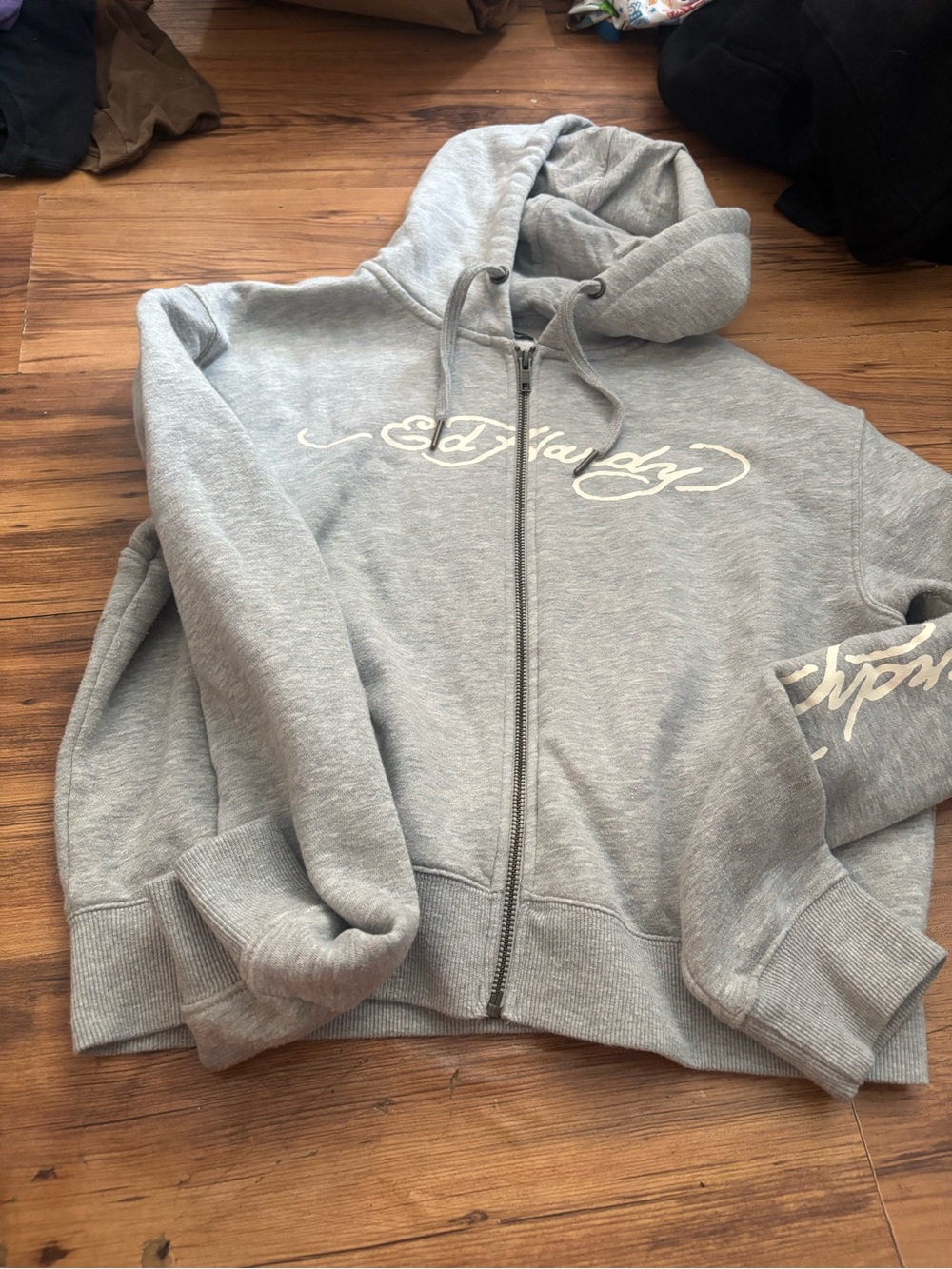 Ed hardy Virgin Mary hoodie